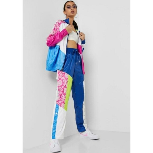 EXTRA SMALL WOMEN'S NIKE SPORTSWEAR PANTS BLUE WHITE AR2940-438 - Picture 1 of 7